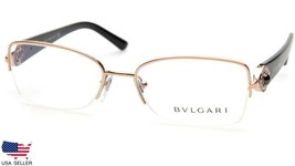 Brand New Bvlgari 2157-B 376 Gold Eyeglasses Frame 53-17-135 B35 Mm Italy - $138.16