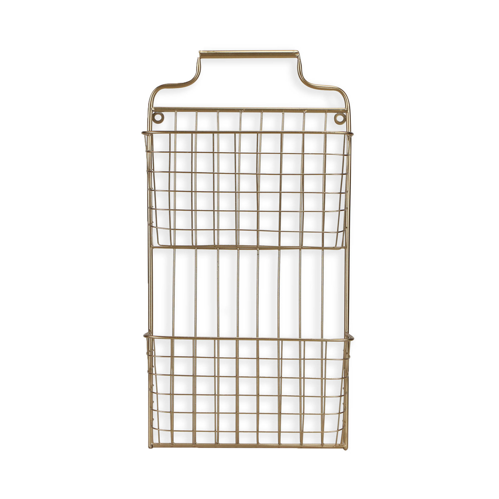 Cheungs Decorative 2 Tiered Golden Metal Wire Basket - $59.57