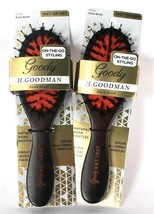 2 Count Goody H Goodman On The Go Styling Natural Boar Bristles Purse Brush - $27.99