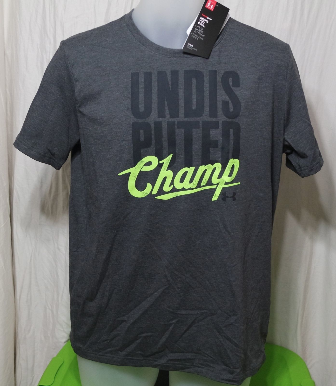 UNDER ARMOUR Boy/'s UA BRANDED RAGLAN L//S T-Shirt ** BLACK//YELLOW//GRAY ** NWT