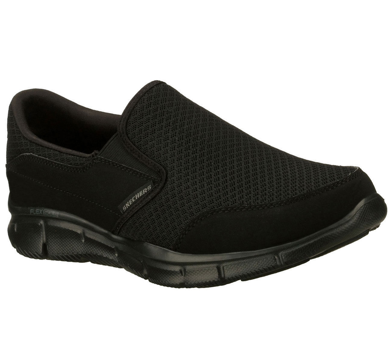 51361 EW Wide Width Black Skechers shoe Men New Memory Foam Comfort ...