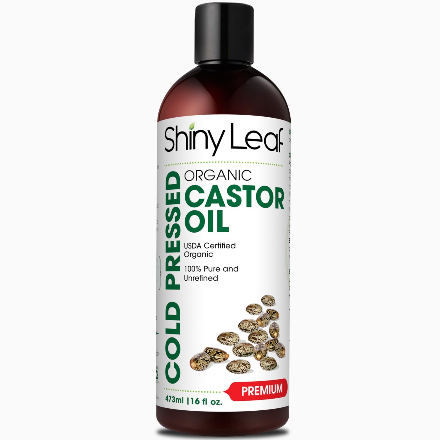 Castor Oil For Hair Growth Premium Organic Cold Pressed 16 oz Hair Loss