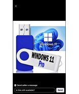 Windows Pro 11 USB Installation With Lifetime Genuine Key - $39.00