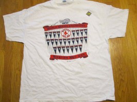 Boston Red Sox 2004 World Series Champions Majestic Vintage White T-Shirt Large  - $9.90