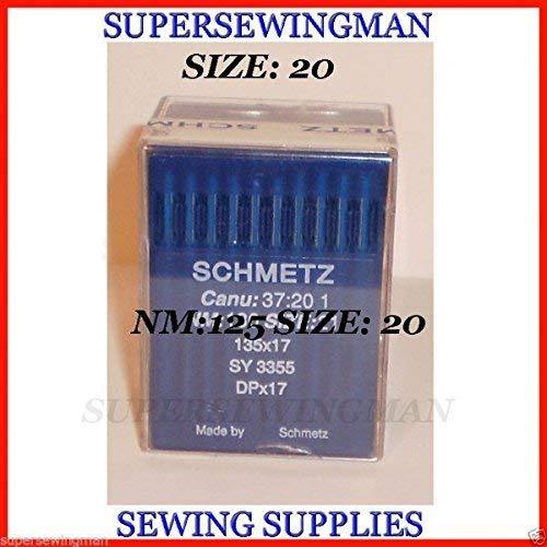 (Ship from USA) SCHMETZ 135X17 SIZE #20/125 1BOX 100PC INDUSTRIAL SEWING MACHINE - $43.98