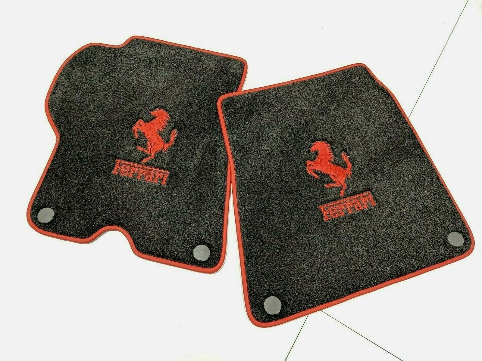 Ferrari 488 GTB, F12 California, 458, carpet floor mats, logo, clips Floor Mats