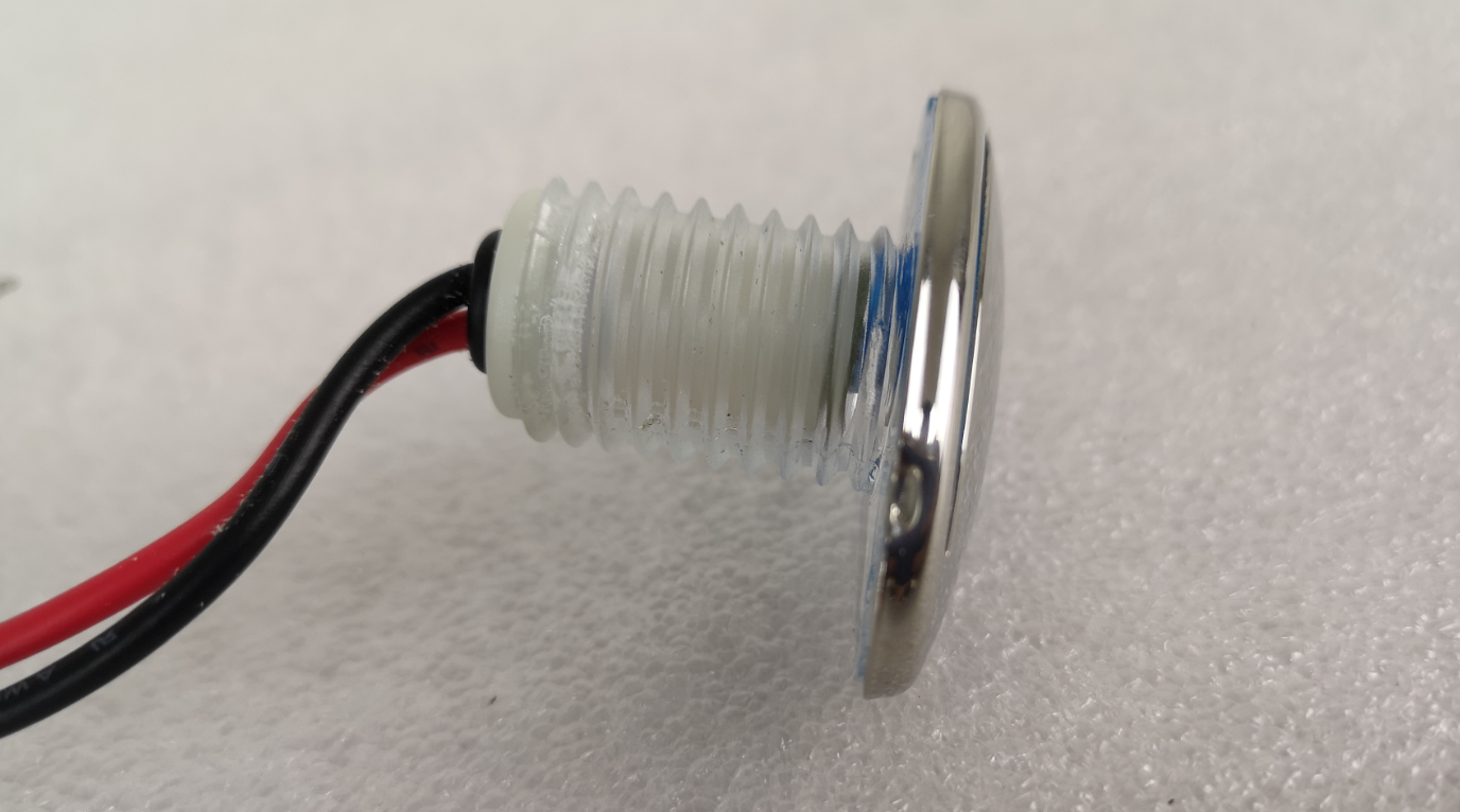 1014V 316 Stainless Steel Blue LED Down Courtesy Light RV Marine Boat