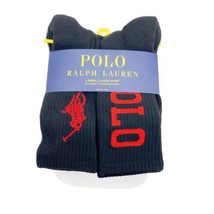 6 Pack Polo Ralph Lauren Big Pony Socks Classic Crew Socks Sz Large 10-13 - $28.83
