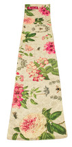 Floral Bees Dye Table Runner 12x72 inches Art by Suzann Nicoll CLOSEOUT - $14.84