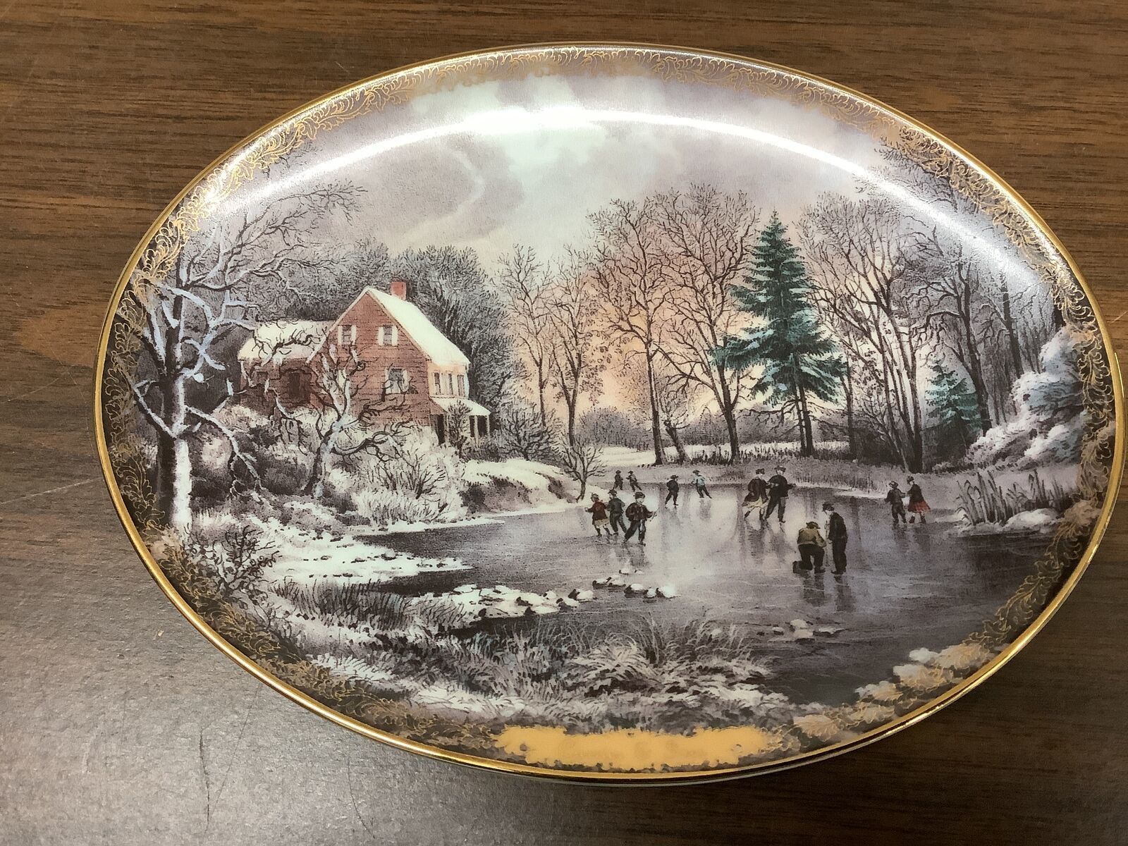 Bradford Exchange Collectors Plate 1995 Early Winter Bradex No. 84B10