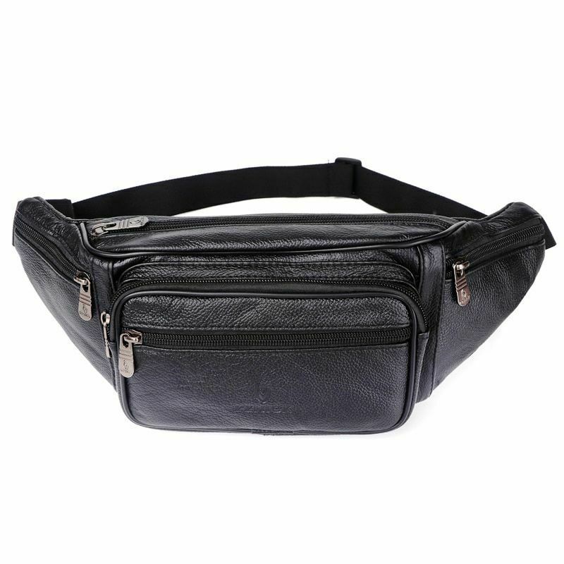 Unbranded - Waist bag men waist pack funny belt bag leather small