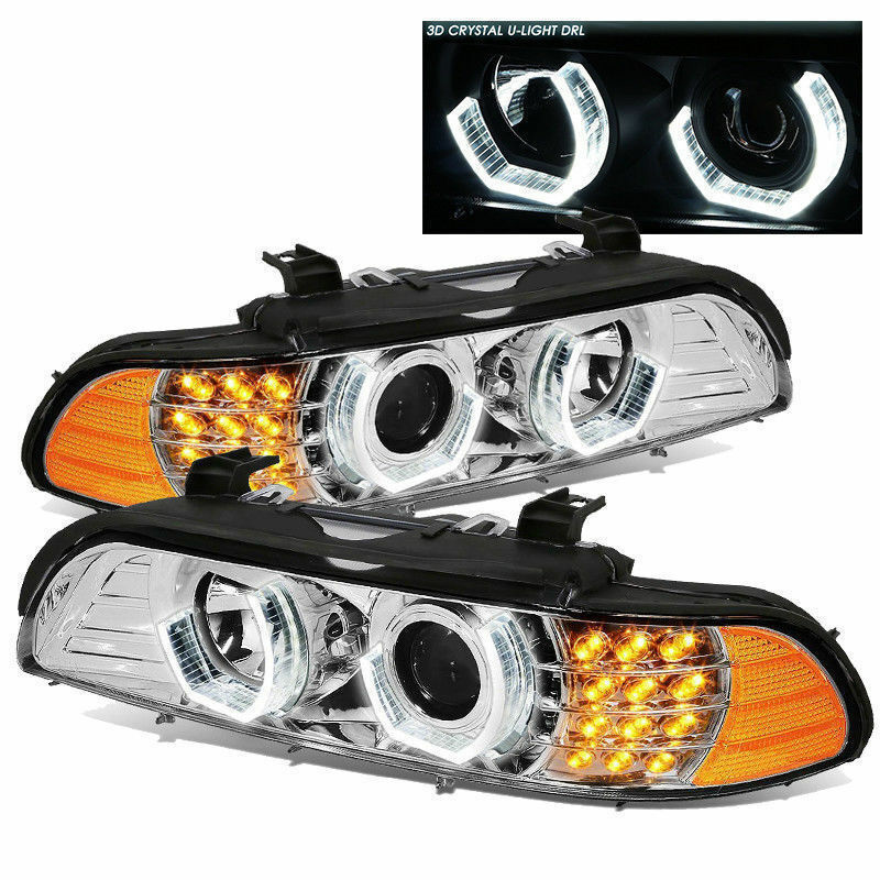 MONACO DYNASTY 2003 2004 2005 LED CHROME PROJECTOR HEAD LAMPS HEADLIGHTS RV PAIR Other RV