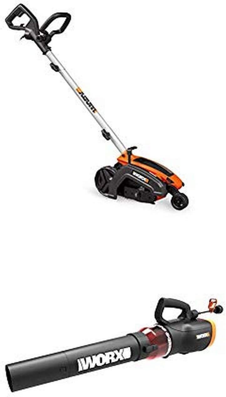 WORX WG896 12 Amp 7.5" Electric Lawn Edger & Trencher W/Turbine 600 ...