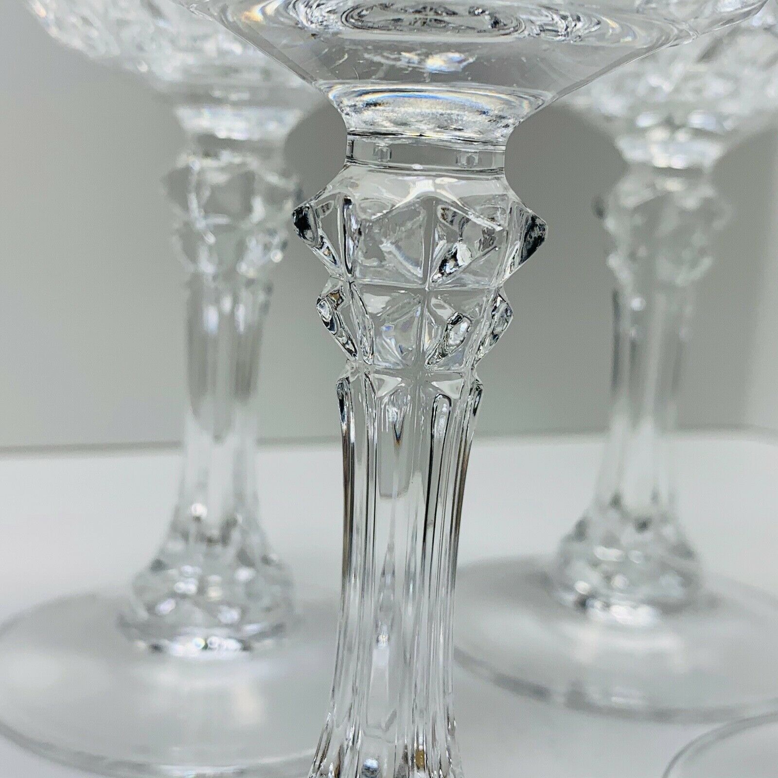 Cristal D'Arques Durand 7 1/4" Tall Longchamp Clear Water/Wine Goblets