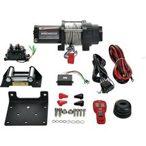 New All Balls 4500 LB 4 Bolt Expedition Winch With Wire Rope For ATV UTV... - $310.46