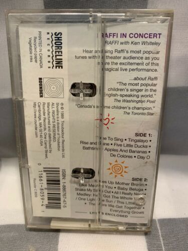Raffi in Concert : With the Rise and Shine Band (1999, Cassette ...