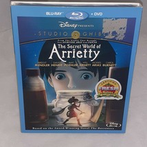 Secret World Arrietty Blu-ray DVD +Slipcover Disney Presents Studio Ghibli Flaws - $24.99