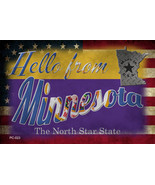 Hello From Minnesota Novelty Metal Postcard - $12.95