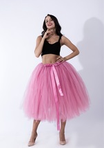 Women Puffy Tutu Skirt Drawstring High Waist Long Tulle Skirt Petticoat One Size image 9