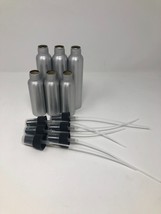 Lot Of Brushed Aluminum Bullet Bottles With Spray Nozzles - $6.00