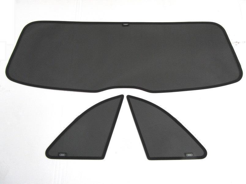 OEM 0917 Audi Q5 SQ5 Rear Window Sunblind 3 piece Sun Shield Visors