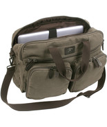 Canvas Briefcase Backpack Convertible Laptop Knapsack Messenger Shoulder... - $45.99