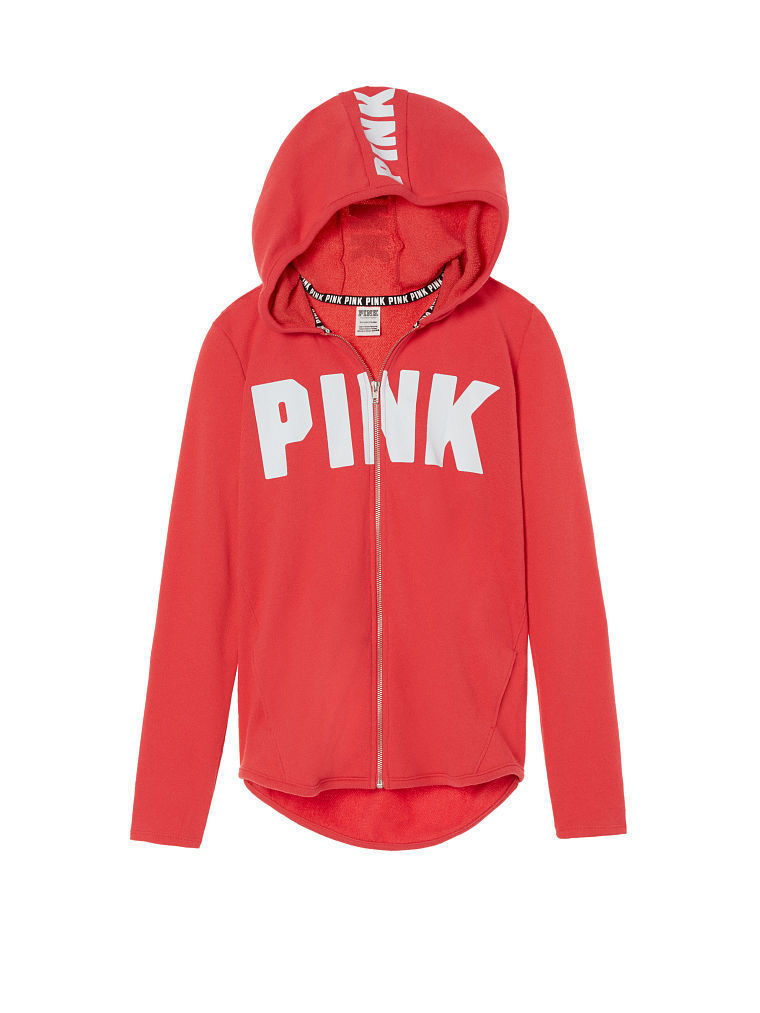 hot pink victoria's secret hoodie