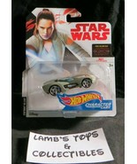 Star Wars Last Jedi Hot Wheels Disney Rey Jedi Training character cars d... - $14.80