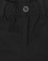 The Children's Place Boy's Uniform Elastic Waist Pull On Black Chino Pants - 16 image 4