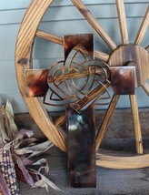 Celtic Heart with Trinity Knot Cross 16&quot; tall x 11&quot; wide - $28.48