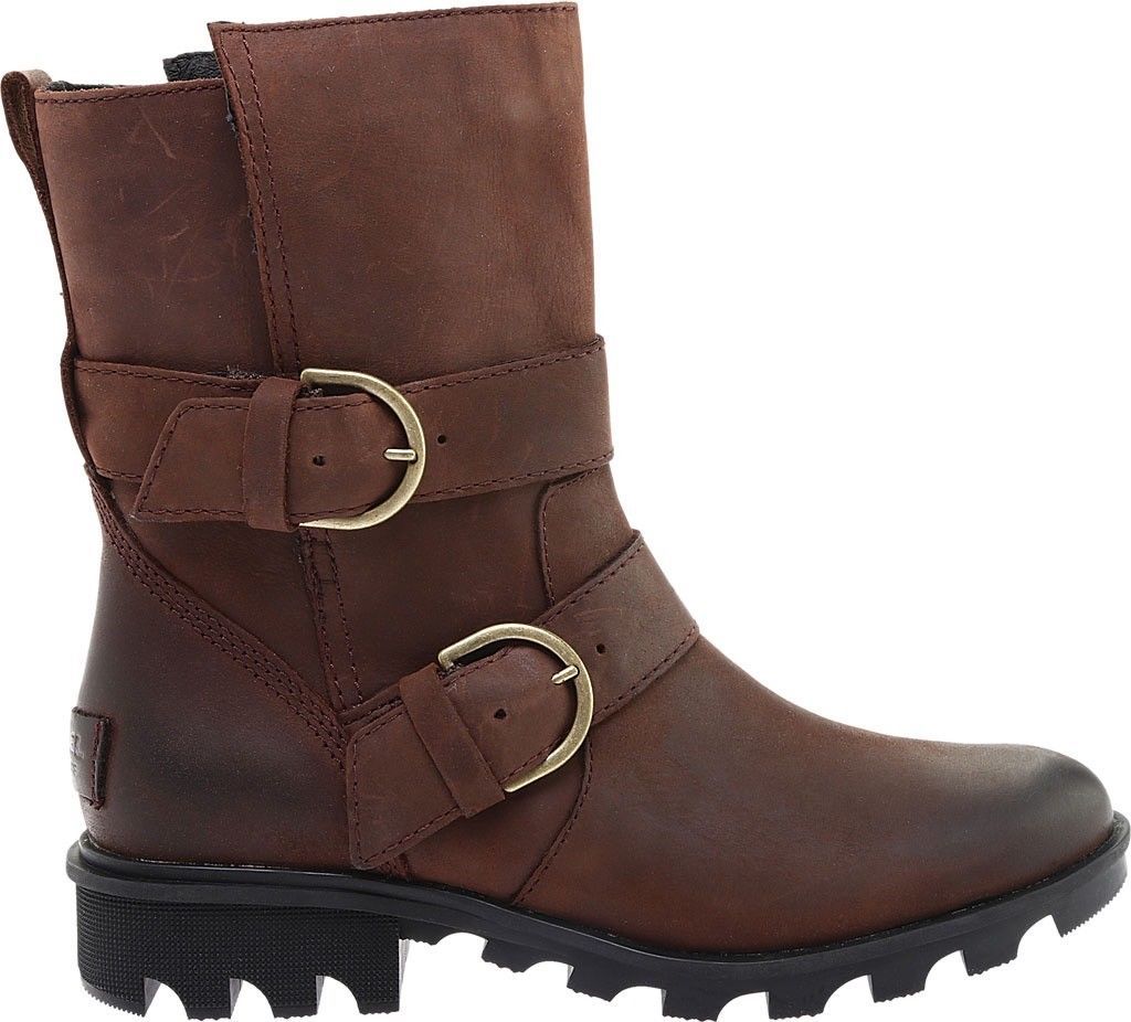 Sorel Phoenix Moto Boot (Women’s) in Cattail Waterproof Full Grain ...