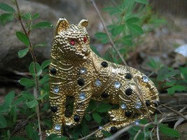 Haunted Brooch Black Moon Witches HIGH PRIESTESS &quot;SHE LEOPARD&quot; - $277.77