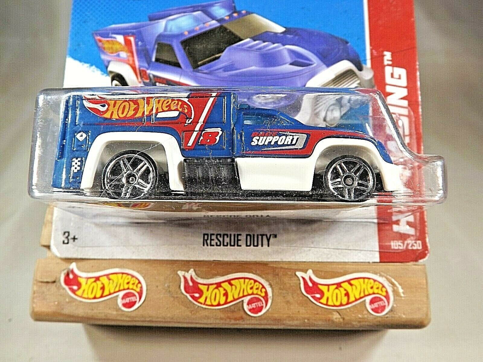 2013 Hot Wheels #105 HW Racing-HW Race Team RESCUE DUTY Blue Variant ...