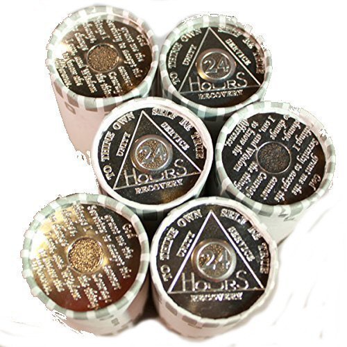 150 AA Tokens / Medallions 6 Rolls of the 24 Hour Aluminum Chips / Tokens Commem
