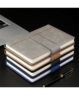 PU Leather Business Journal A5/B5 Notebook Lined Paper Writing Diary 200... - £17.97 GBP+