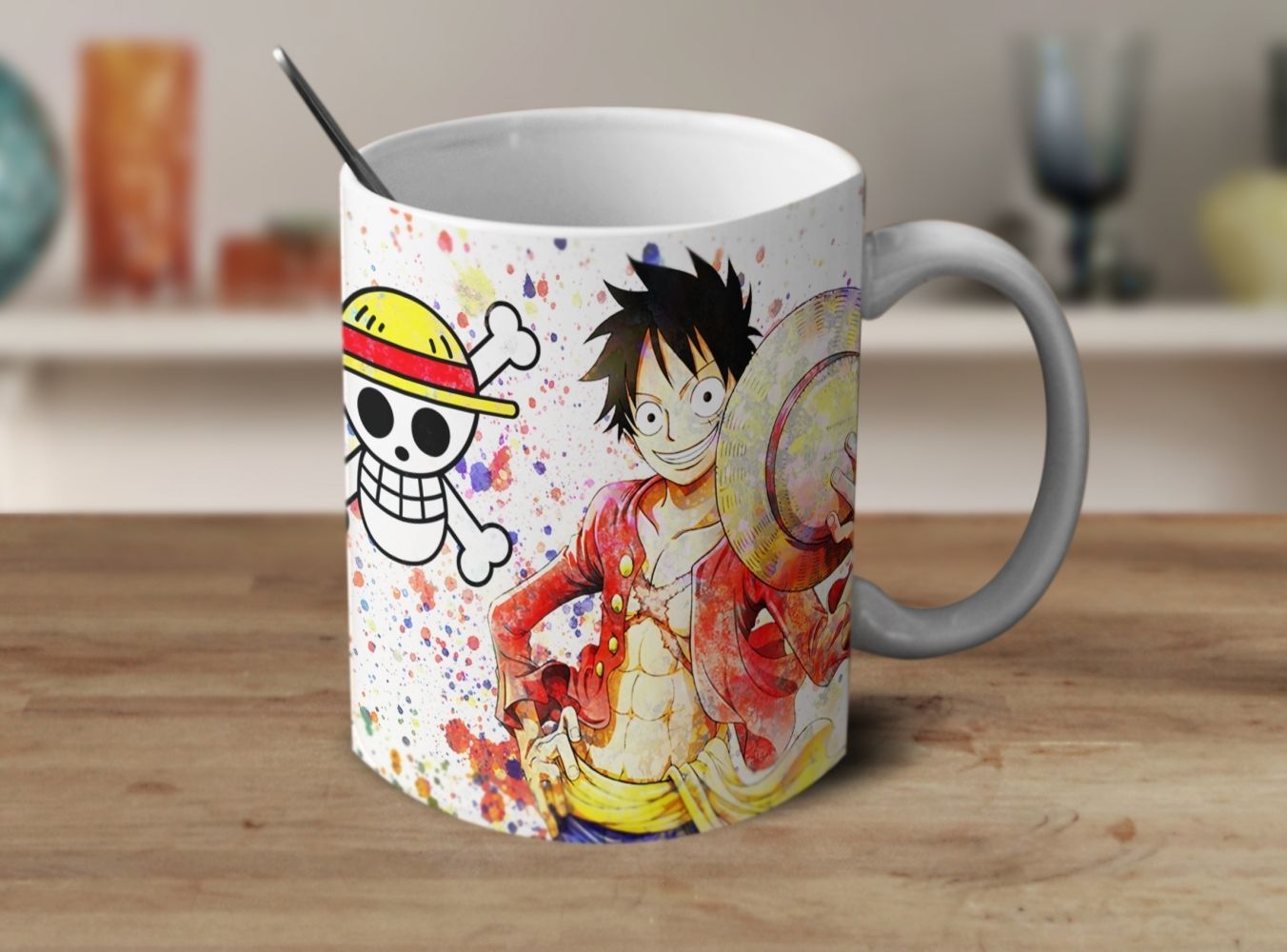  One  Piece  Anime Coffee Mug  Luffy Straw Hat Pirates Gift 