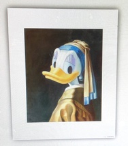 Disney Daisy Duck with Pearl Earring Maggie Parr Art Print Reproduction 16 x 20