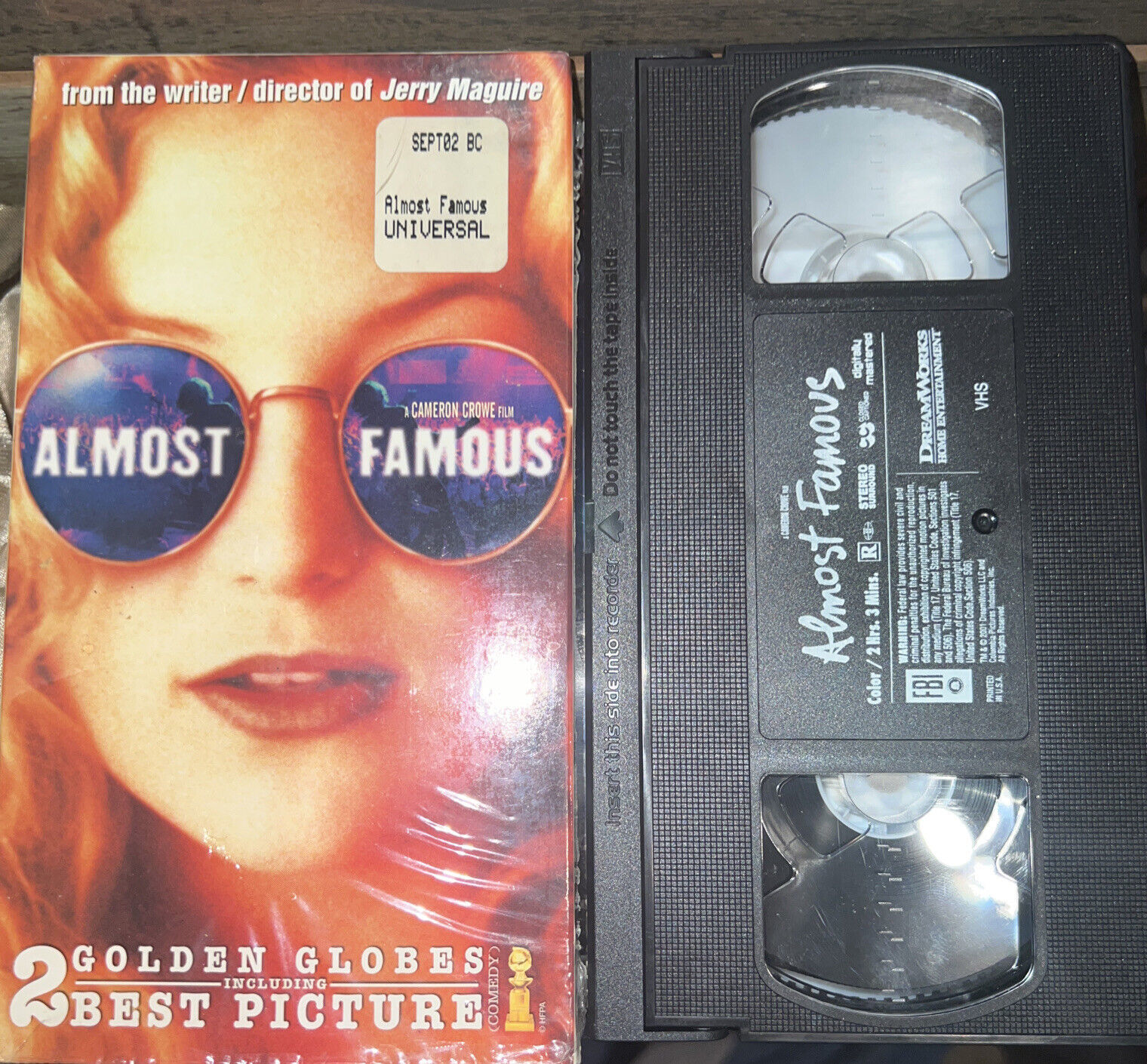 Almost Famous VHS Billy Crudup Kate Hudson Show Original Title Orig VHS Tapes