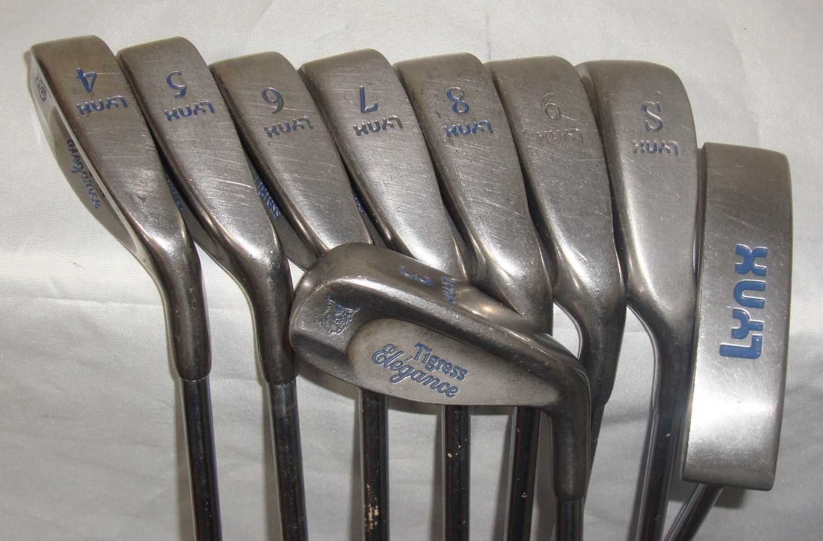 Lynx LADY Tigress Elegance Womens RH golf clubs 3456789SPutter