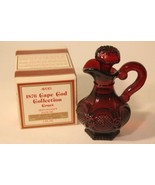 Avon Ruby Red 1876 Cape Cod Cruet wih Skin-So-Soft Bath Oil Original Box... - $27.72