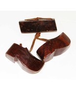 WOODEN SHOES - Vintage Brooch/Pin - $10.00