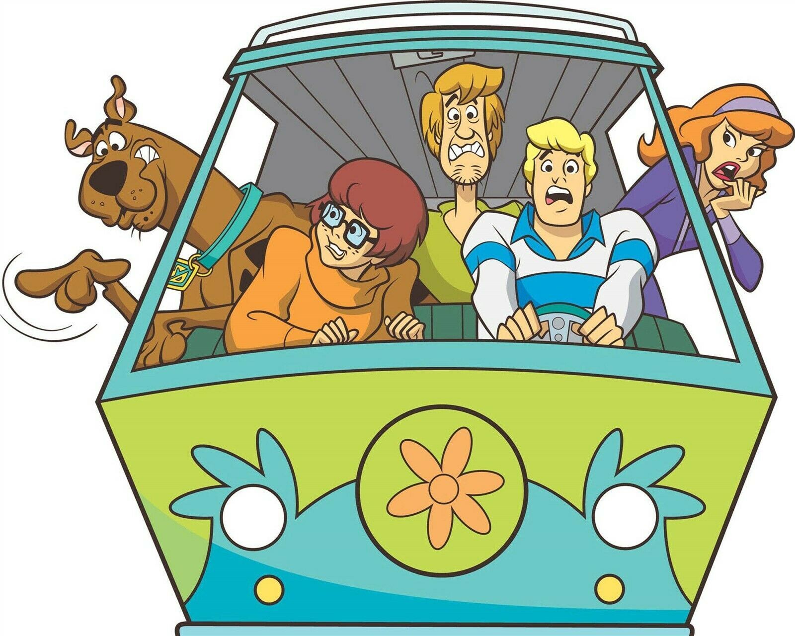 Scooby Doo Where Are You 1969 series Scoob & gang in Mystery Machine 24x30 poste