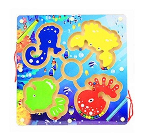 PANDA SUPERSTORE Lovely Colorful Magnetic Maze Kids Educational Toys Maze Toys(M