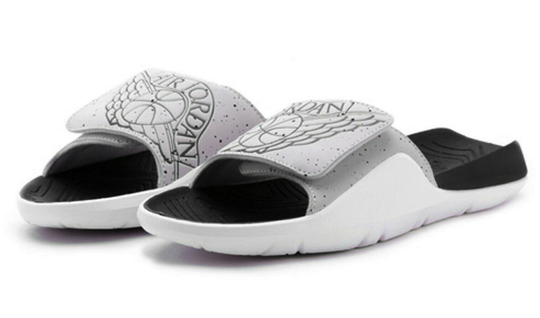 gray jordan sandals