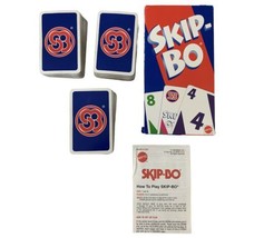 SKIP-BO 1999 Card Game Complete w Instructions Open Box Mattel - $14.00