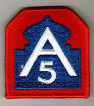 5th Army Patch - Full Color - $4.00