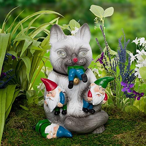 garden gnome massacre cat