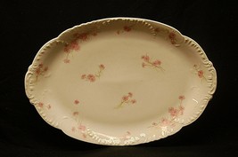 Antique Haviland Limoges France 17-3/4&quot; Oval Serving Platter Pink Cornfl... - $98.99