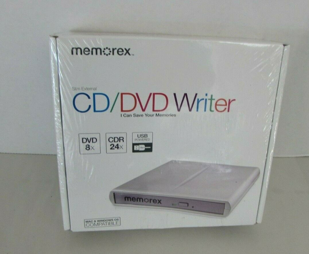 memorex slim external cd dvd writer