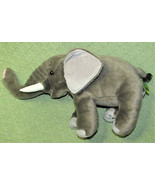 12&quot; ELEPHANT ADULT DALLAS ZOO WITH WOODEN TAG WILD REPUBLIC STUFFED ANIM... - $9.90